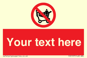 Custom No Climbing on Trolley Sign